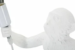 Lampade Da Tavolo > Dmora Lampada da tavolo Piet, 26x34 h55 cm, Bianco
