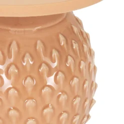 Lampada da Tavolo Rosa Necessaria 1 Lampadina Attacco e14, Paralume - Ketchi