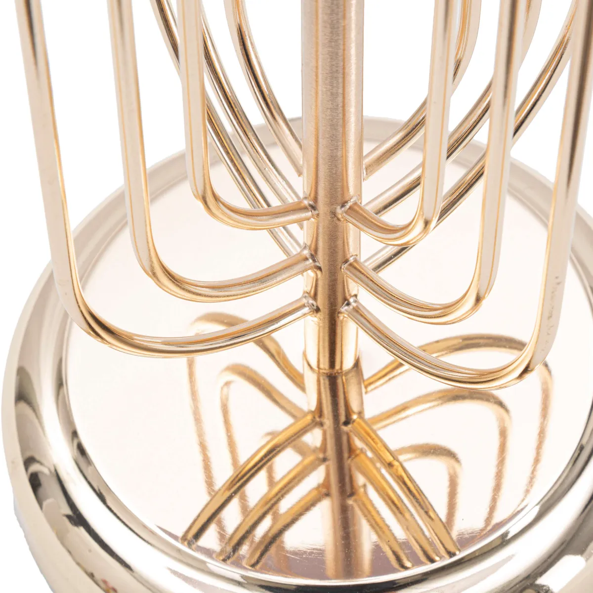 Lampade Da Tavolo > Dmora Lampada da Tavolo Rosa oro Necessaria 1 Lampadina Paralume, Attacco e27 - Khajur Oro, Rosa