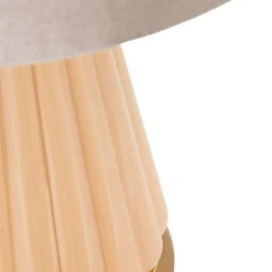 Lampade Da Tavolo > Dmora Lampada da Tavolo Rosa Perlato Bronzo Perlato Necessaria 1 Lampadina Paralume, Attacco e27 - Portre Bronzo Perlato, Rosa Perlato