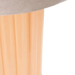Lampada da Tavolo Rosa Perlato Rosa Salmone Necessaria 1 Lampadina Paralume, Attacco e27 - Dabaparo