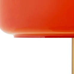 Lampada da Tavolo Rosso oro Necessaria 1 Lampadina Attacco e27, Paralume - Ptuj