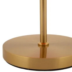 Lampada da Tavolo Rosso oro Necessaria 1 Lampadina Attacco e27, Paralume - Ptuj
