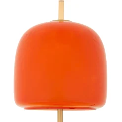 Lampada da Tavolo Rosso oro Necessaria 1 Lampadina Attacco e27, Paralume - Ptuj