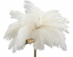 Lampada da tavolo Sinopia, Bianco e Oro, 40x40 h55 cm