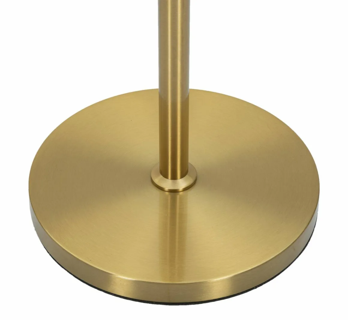 Lampada da terra Craquelure, 40x40 h153 cm, Bianco e Oro