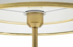Lampade Da Terra > Dmora Lampada da terra Marouflage, 35x35 h153 cm, Nero e Oro Oro, Nero