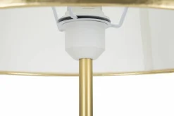 Lampade Da Terra > Dmora Lampada da terra Murales, 61x61 h154 cm, Bianco e Oro Oro, Bianco