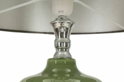 Lampade Da Terra > Dmora Lampada da terra Stiviere, 40x40 h160 cm, Verde e Grigio Nero, Verde