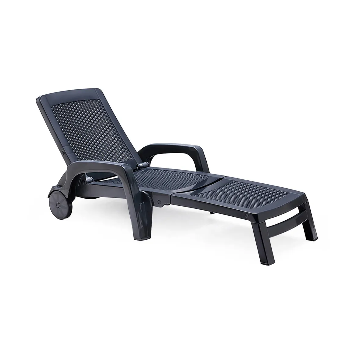 Lettino prendisole Abbie, 190x46h70 cm, Antracite