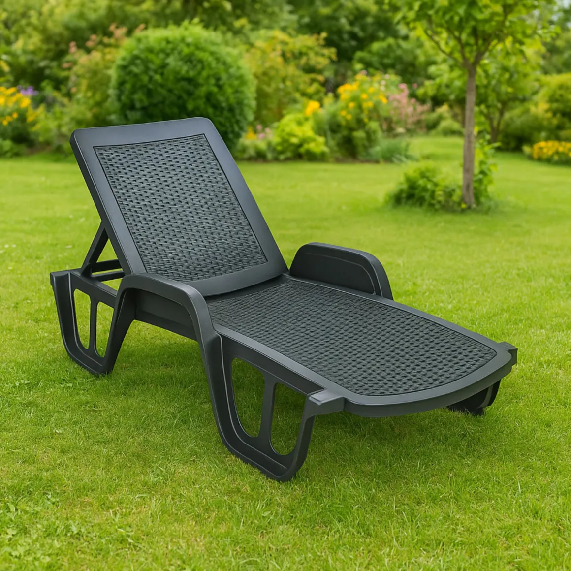 Outdoor > Dmora Lettino prendisole Alagaesia, 192x71h100 cm, Bianco