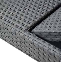 Sdraio > Dmora Lettino prendisole Glace, 188x58 h29 cm, Antracite Nero Antracite