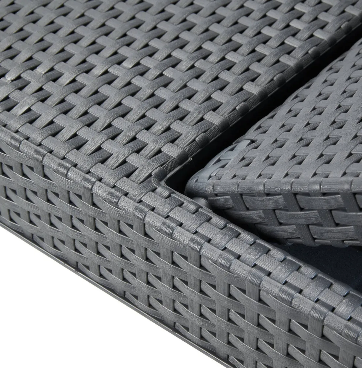 Sdraio > Dmora Lettino prendisole Glace, 188x58 h29 cm, Antracite Nero Antracite