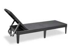 Sdraio > Dmora Lettino prendisole Glace, 188x58 h29 cm, Antracite Nero Antracite