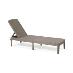 Lettino prendisole Glace, 188x58 h29 cm, Tortora