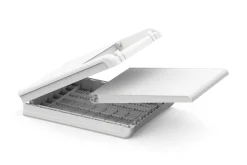 Lettino prendisole schienale regolabile 187x58cm bianco - Shawinigan