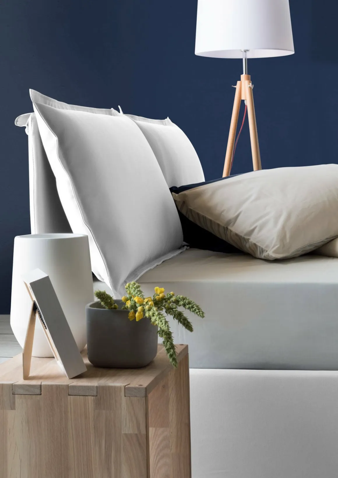 Letto alla francese contenitore bianco 155x205cm - Askari