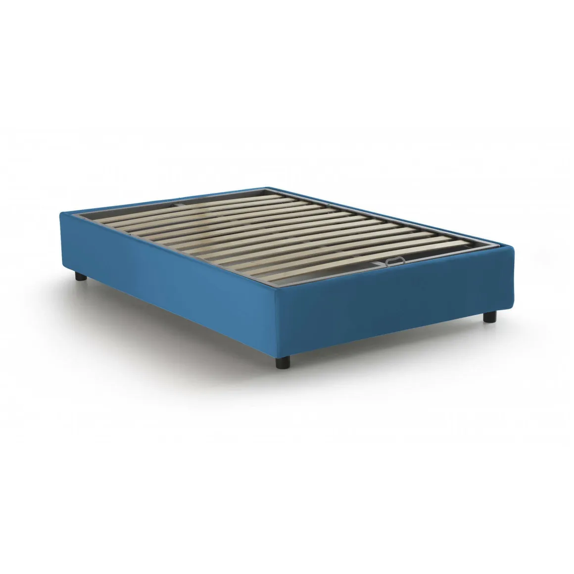 Letto alla francese contenitore blu 155x215cm - Arvic