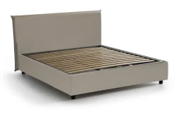 Letto alla francese con testiera tortora 155x205cm - Argain