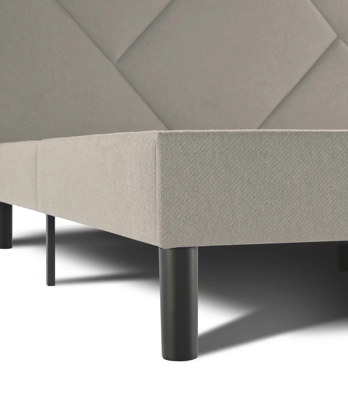 Letti Alla Francese > Dmora Letto alla francese design tortora 149x204cm - Ikelos Grigio Tortora