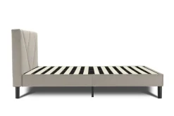 Letti Alla Francese > Dmora Letto alla francese design tortora 149x204cm - Ikelos Grigio Tortora