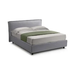 Letti Contenitore|Letti Alla Francese > Dmora Letto Alla Francese Sfoderabile Contenitore, Dimensione Materasso 120x200 cm Made in Italy - Brosso Grigio