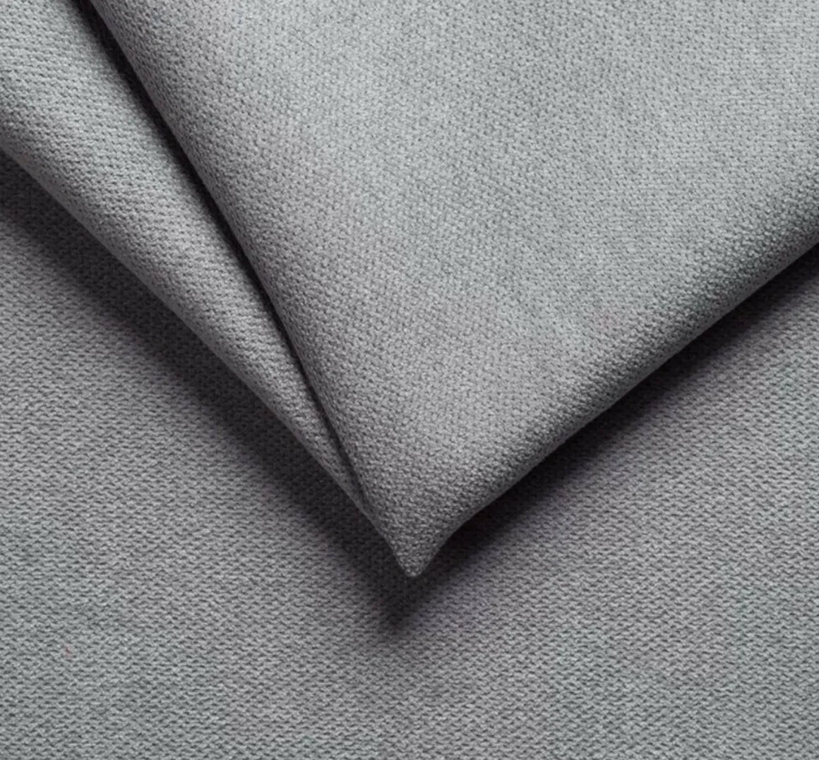 Letto Alla Francese Grigio Sfoderabile Contenitore, Dimensione Materasso 120x190 cm Made in Italy - Bronte