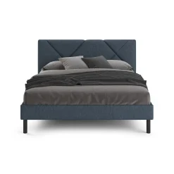 Letti Alla Francese > Dmora Letto alla francese Ikelos, 140x190 cm, Blu