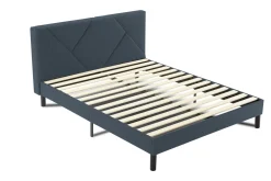 Letti Alla Francese > Dmora Letto alla francese Ikelos, 140x190 cm, Blu