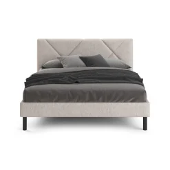 Letto alla francese in legno beige 149x204cm - Ikelos