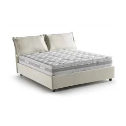 Letti Contenitore|Letti Alla Francese > Dmora Letto alla francese materasso incluso 155x205cm - Arden Beige