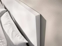 Letto alla francese moderno bianco 195x246cm - Ulika
