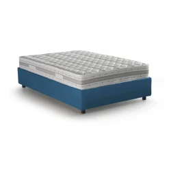 Letti Contenitore|Letti Alla Francese > Dmora Letto alla francese salvaspazio 155x215cm - Annica Grigio