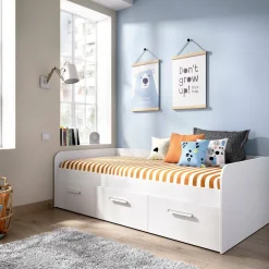 Letto bambini 3 cassetti 194x97cm bianco - Aco