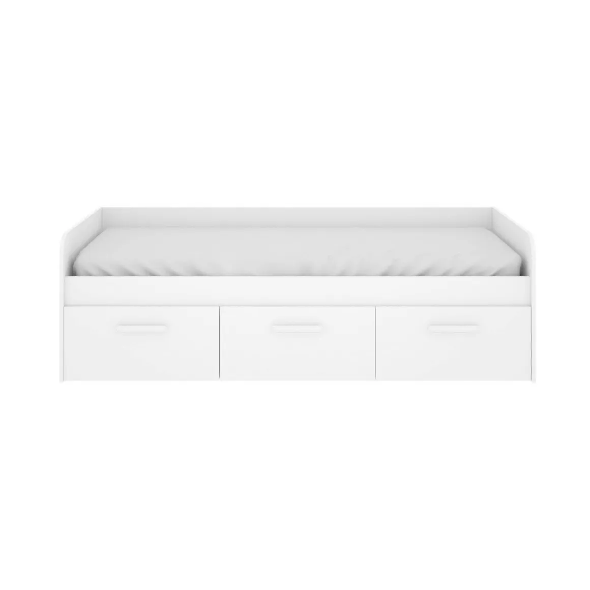 Letto bambini 3 cassetti 194x97cm bianco - Aco