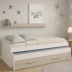 Letto bambini contenitore199x96cm bianco - Art