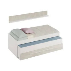 Letto bambini contenitore199x96cm bianco - Art