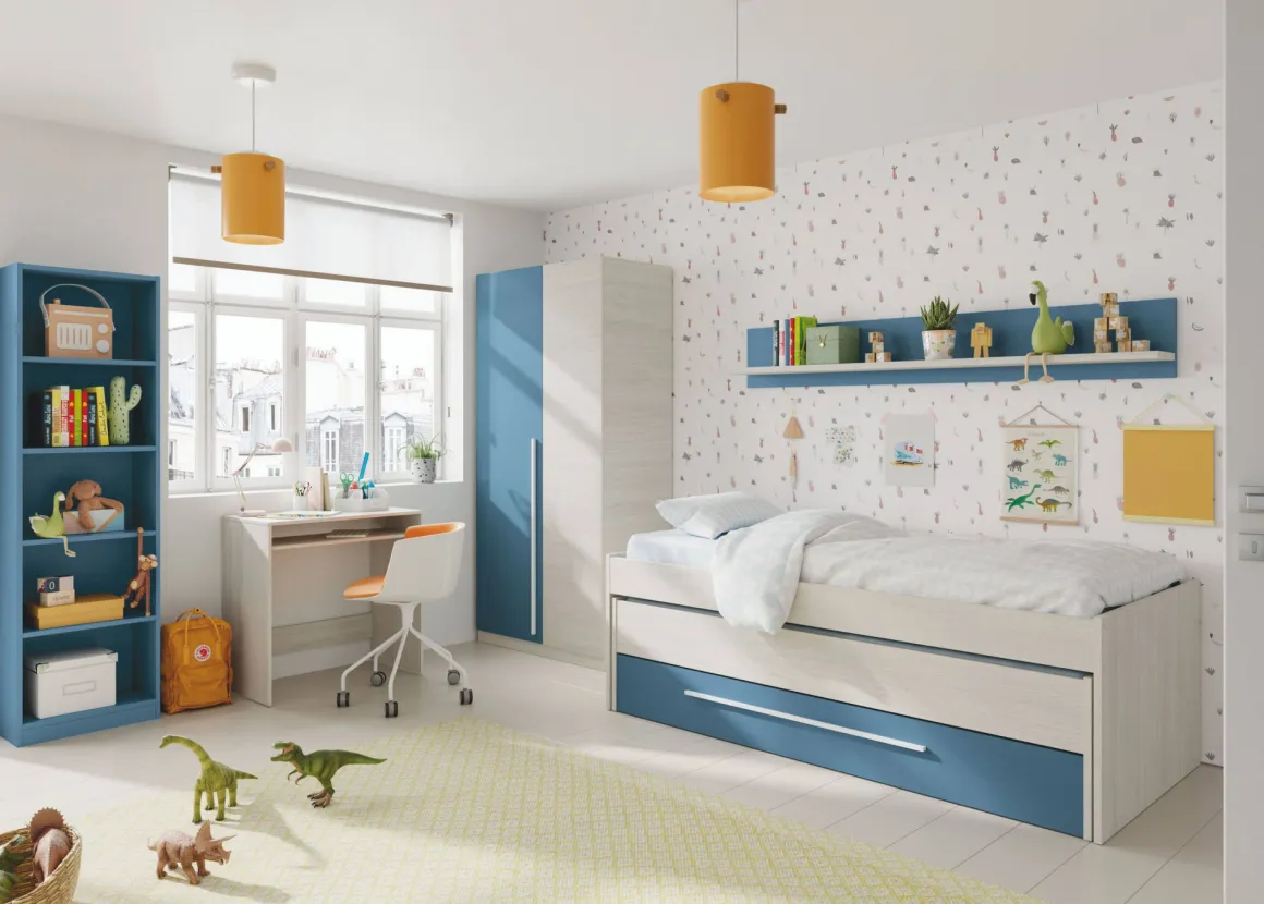 Letto bambini 199x96cm azzurro - Art