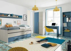 Letto bambini 199x96cm azzurro - Art