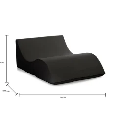 Letti Pieghevoli|Camera Da Letto > Dmora Letto doppia piazza pieghevole 50x100cm - Amorina Nero