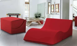 Letto due piazze pieghevole 50x100cm rosso - Amorina