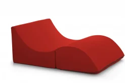 Letto due piazze pieghevole 50x100cm rosso - Amorina