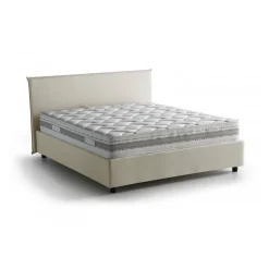 Letto francese contenitore beige 155x215cm - Aros