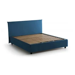 Letto francese contenitore blu 155x205cm - Angelic