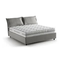 Letti Alla Francese|Camera Da Letto > Dmora Letto francese contenitore 155x205cm - Arden Grigio