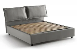 Letti Alla Francese|Camera Da Letto > Dmora Letto francese contenitore 155x205cm - Arden Grigio