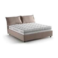 Letto francese contenitore tortora 155x205cm - Arden