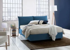 Letto francese design blu 155x215cm - Agalo
