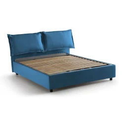 Letto francese design blu 155x215cm - Agalo