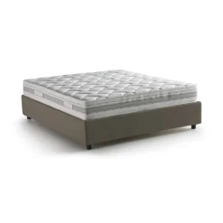 Letto francese lavabile tortora 155x215cm - Azuko